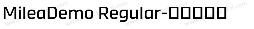 MileaDemo Regular字体转换